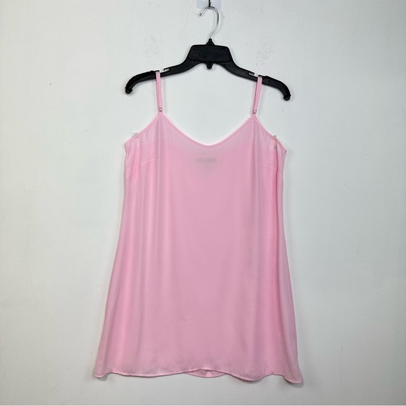 SALONI Women’s Adjustable Spaghetti Strap Slip Inner Dress In Green Size 10 - Picture 5 of 11